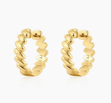 The Mini Snake Chain Hoops