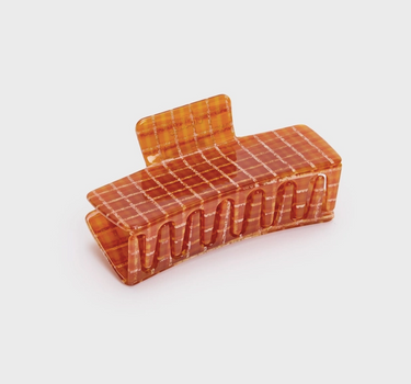 Box Claw in Caramel Plaid