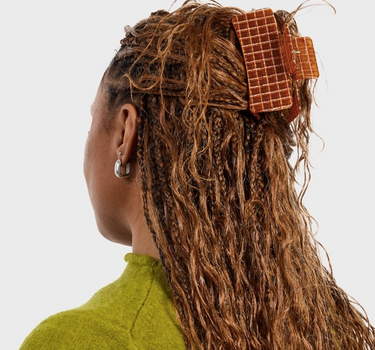 Box Claw in Caramel Plaid