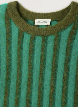 JUMPER NENYBAY- STRIPED MINT KHAKI