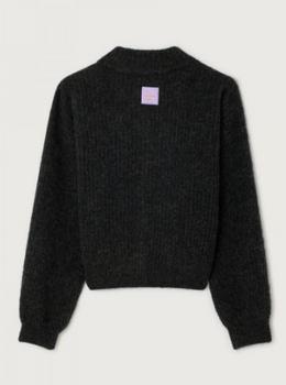EAST CARDIGAN- MELANGE CHARCOAL