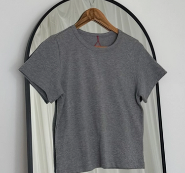 The Little Boy Tee- Grey Melange