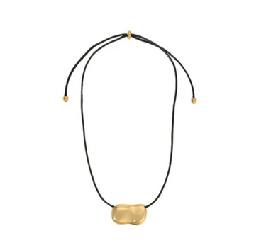 PEBBLE NECKLACE GOLD/BLACK