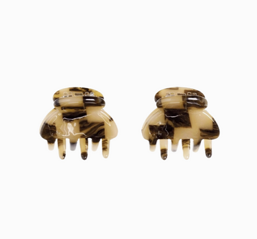 Baby Hair Claw (Set of 2) — Faded Checker