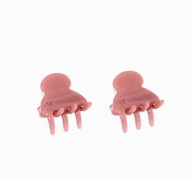 Baby Hair Claw Clip (Set of 2) — Frosted Lipstick