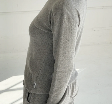 POINTELLE FUNDAMENTAL TEE- HEATHER GREY