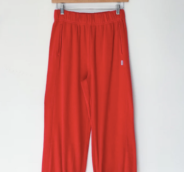 POINTELLE BALLOON PANTS- APPLE RED