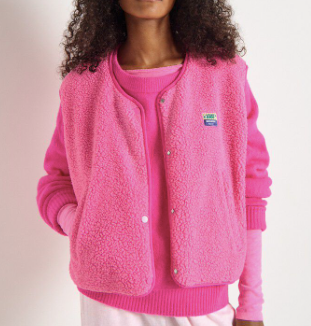 HOKTOWN VEST- ACID PINK MELANGE