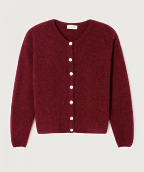 VITO CARDIGAN-- CHERRY MARBLED