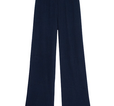 The Sweater Rib Simple Pant- Navy