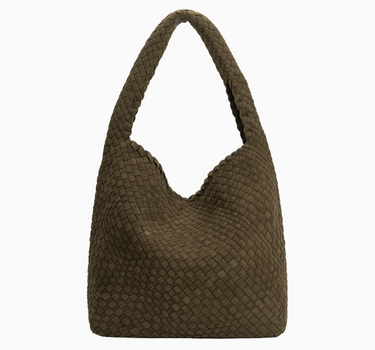 Johanna Suede Vegan Shoulder Bag