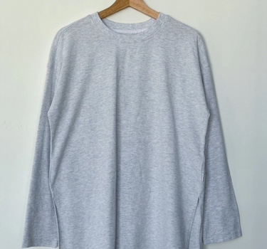 Sunday Tee- Icy Grey