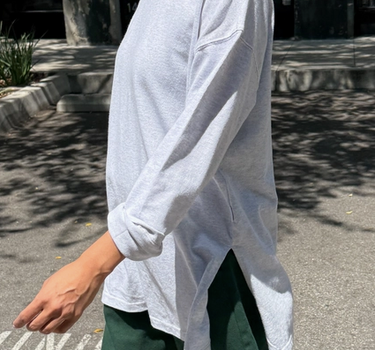 Sunday Tee- Icy Grey