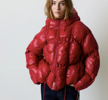 PARIS PUFFER JACKET- RED