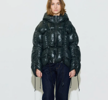 PARIS PUFFER JACKET- DARK GREEN