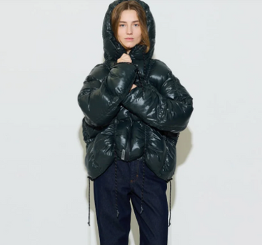 PARIS PUFFER JACKET- DARK GREEN