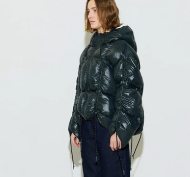 PARIS PUFFER JACKET- DARK GREEN