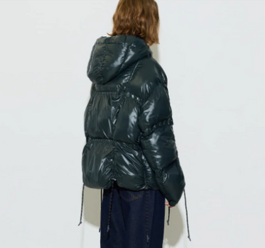 PARIS PUFFER JACKET- DARK GREEN