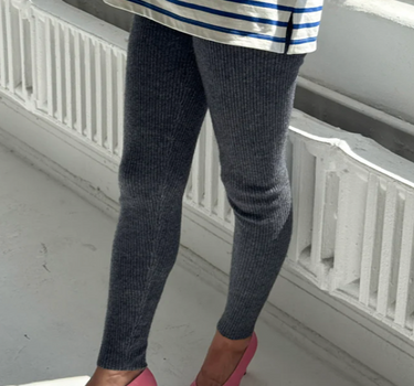 CASHMERE RIBBED LEGGINGS