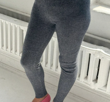 CASHMERE RIBBED LEGGINGS