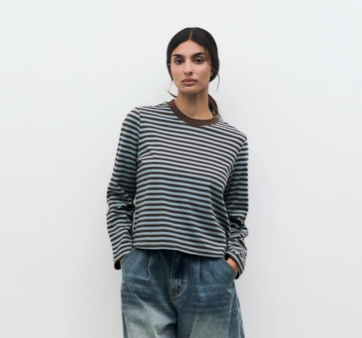 The Kathleen Top | Striped Long Sleeve T-Shirt