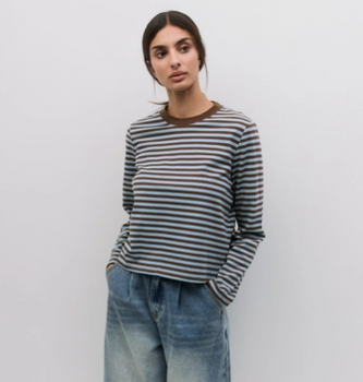 The Kathleen Top | Striped Long Sleeve T-Shirt