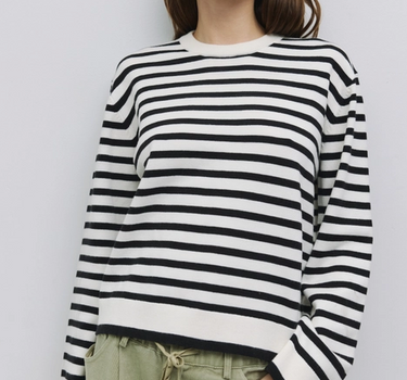 The Klein Sweater | Striped Boyfriend Sweater
