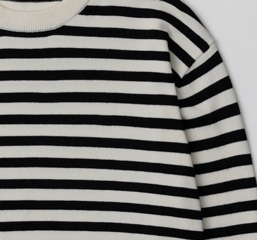 The Klein Sweater | Striped Boyfriend Sweater
