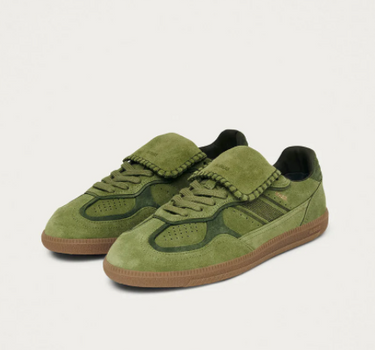 TB.490 CLUB SUEDE GREEN LEATHER SNEAKERS