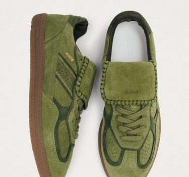TB.490 CLUB SUEDE GREEN LEATHER SNEAKERS