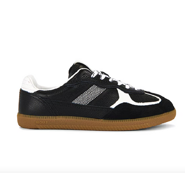 TB.490 RIFE GRAIN BLACK & WHITE LEATHER SNEAKER