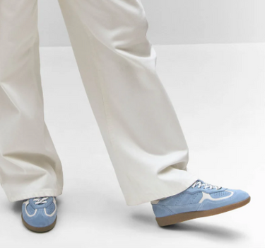 TB.490 RIFE CORNFLOWER BLUE CREAM LEATHER