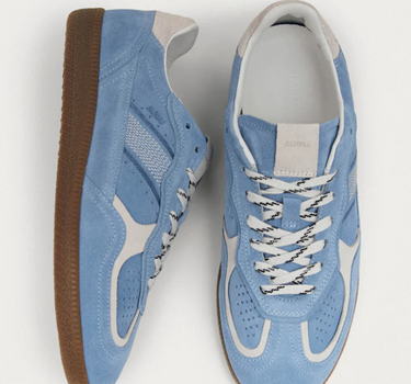 TB.490 RIFE CORNFLOWER BLUE CREAM LEATHER