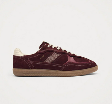 TB.490 RIFE BURGUNDY CREAM LEATHER SNEAKERS