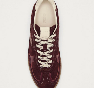 TB.490 RIFE BURGUNDY CREAM LEATHER SNEAKERS