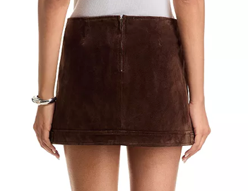 SUEDE MINI SKIRT