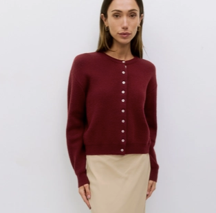 The Malin Cardigan | Cropped Button-Down Cardigan