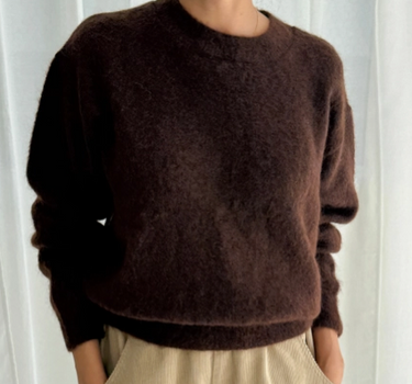 Finn Mohair Sweater- Cocoa Bean