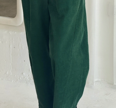 Corduroy Arc Pants- Forest