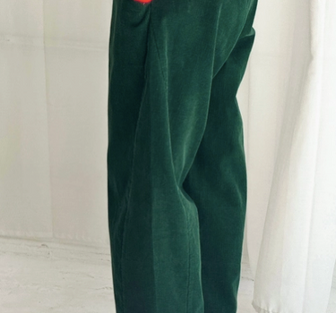 Corduroy Arc Pants- Forest