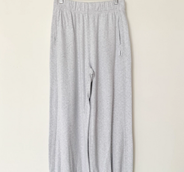 POINTELLE BALLOON PANTS-ICY GREY