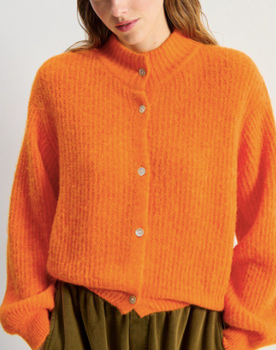 WOMEN'S CARDIGAN EAST- ORANGE