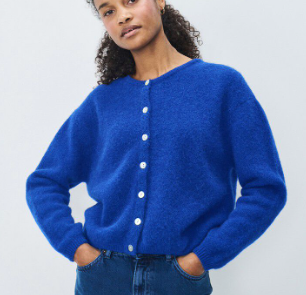 VITO CARDIGAN-- ROYAL BLUE