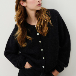 VITO CARDIGAN-- BLACK