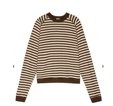 The Stripe Eco-Terry Crewneck