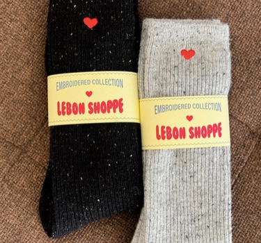 Embroidered Snow Socks