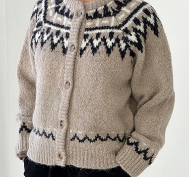 Alpaca Cabin Cardigan- Beige