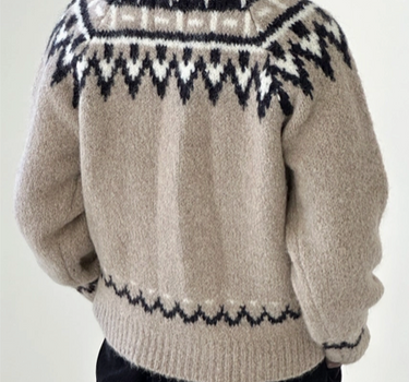 Alpaca Cabin Cardigan- Beige