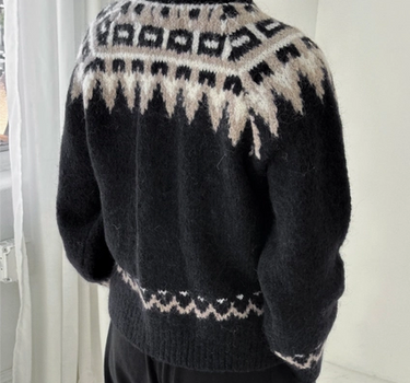 Alpaca Cabin Cardigan- Black