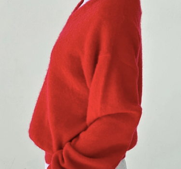 James Mohair Sweater- Red
